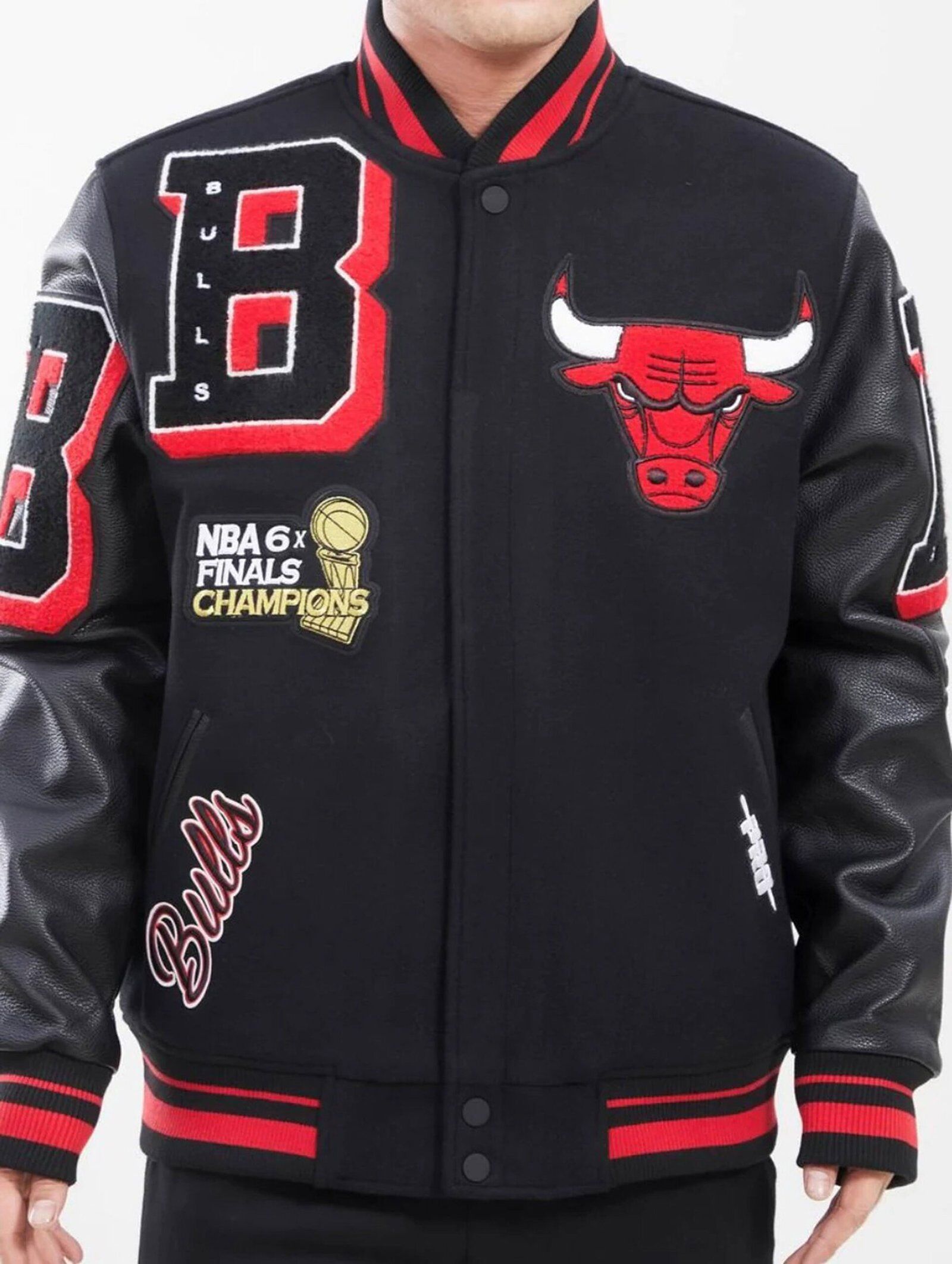 Chicago Bulls Varsity Jacket rare-leather